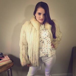 SAGA Blue Fox Fur Coat | Medium